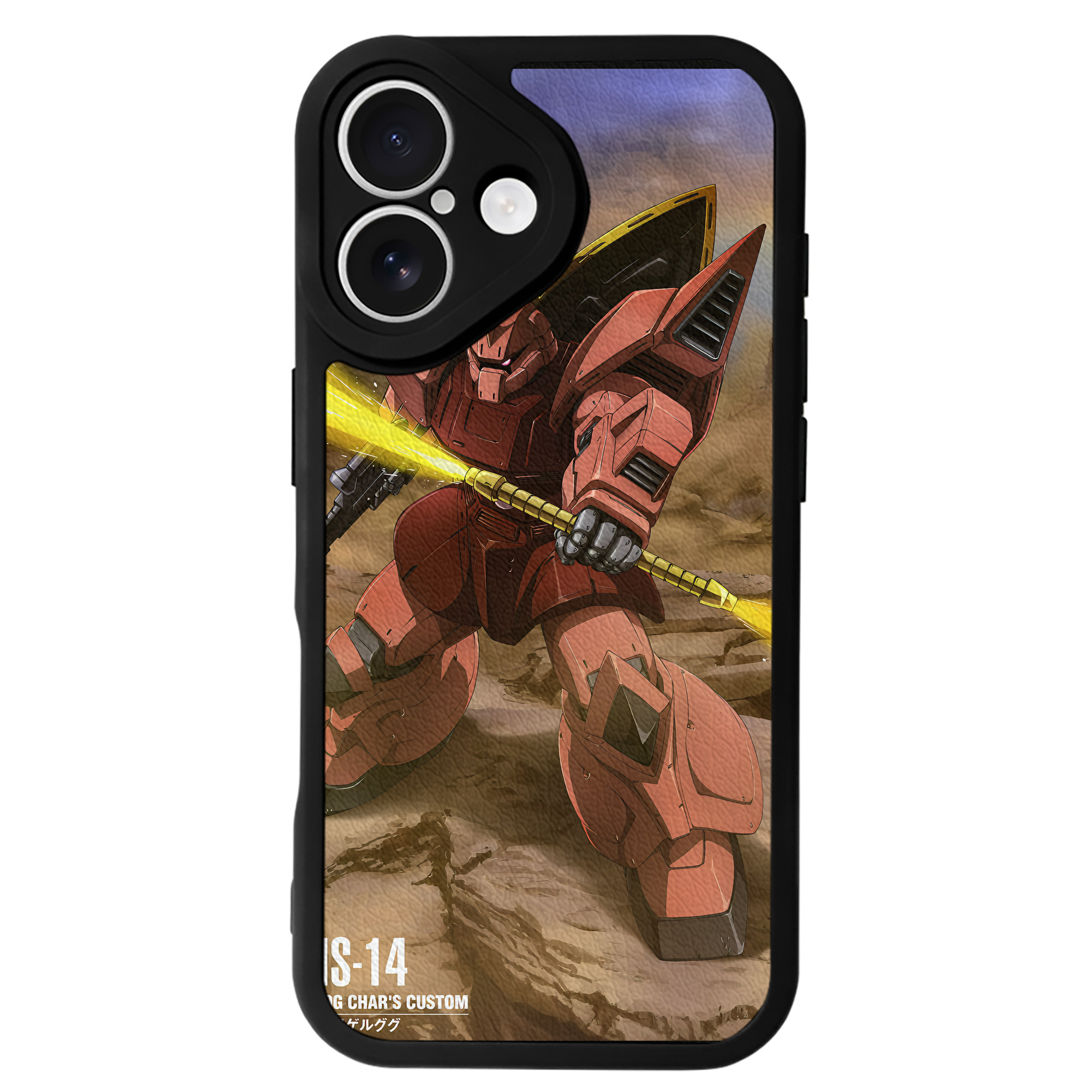 （画像用） 機動戦士ガンダム Mobile Suit Gundam 【iPhone 16シリーズ対応】シリコンスマホケース（レザー調） 材質：シリコン